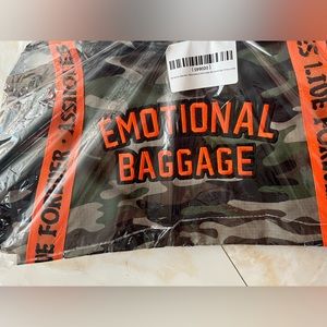 ALF ( assholes live forever ) camouflage and orange duffel bag ⭐️brand new⭐️